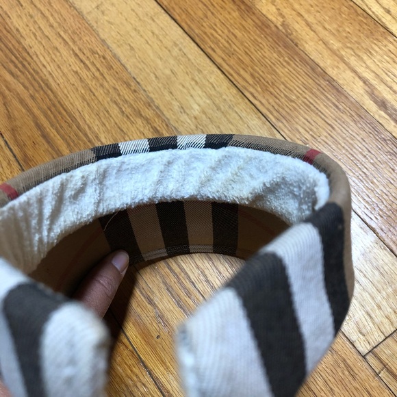 BURBERRY SUN VISOR PLAID GOLF CAP • Preowned One Size - Picture 7 of 7